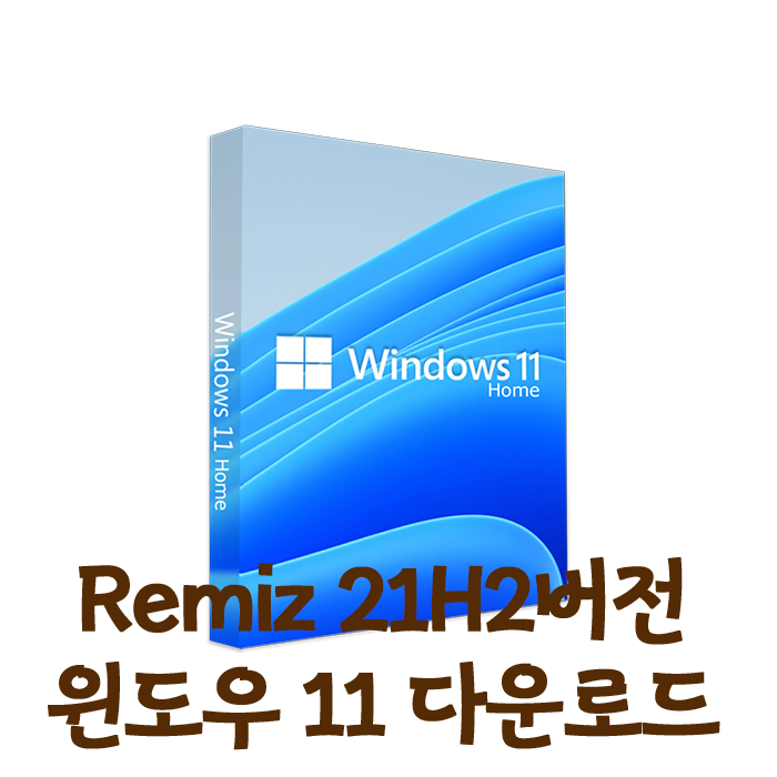 [통합21H2] Windows11 Remiz ver. 설치방법 (파일포함)