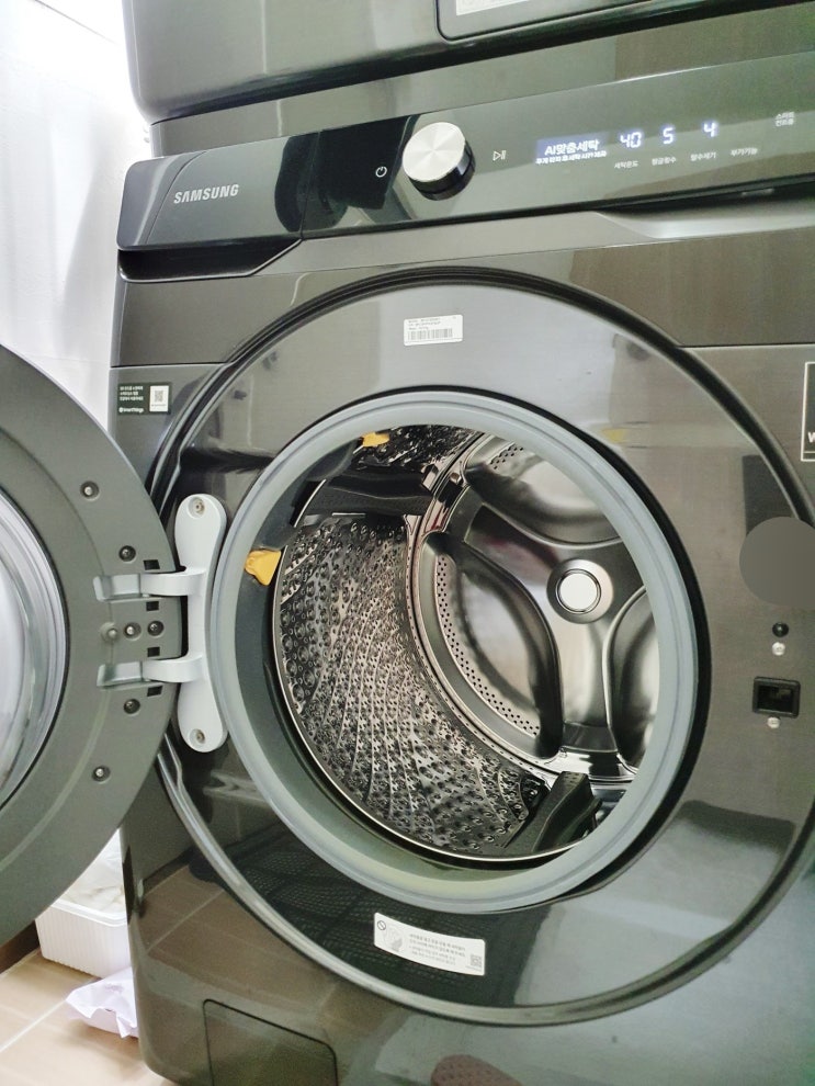 드럼세탁기는 물양 조절, 물 추가 가능할까?(삼성 그랑데 AI)