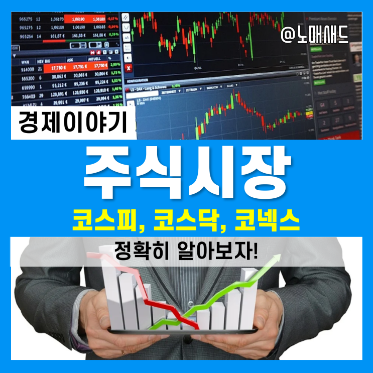 유가증권시장(코스피), 코스닥, 코넥스 뜻, 시총순위, 거래방법