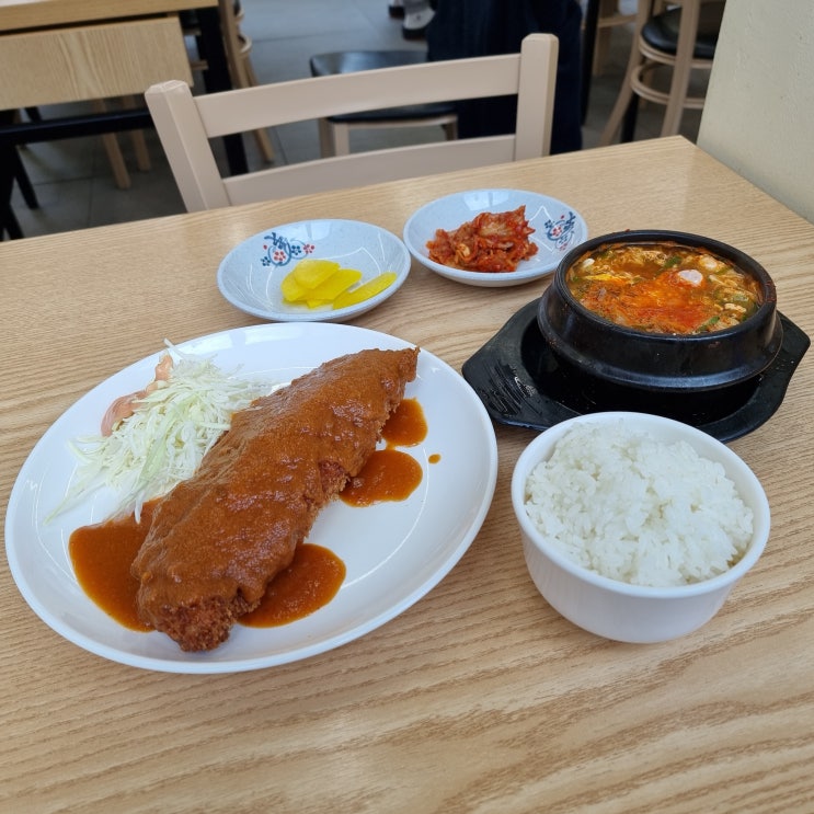  [광주 전대 맛집] 용봉동 맛집 생돈까스 : 순두부찌개 치즈돈까스 조합 즐기기