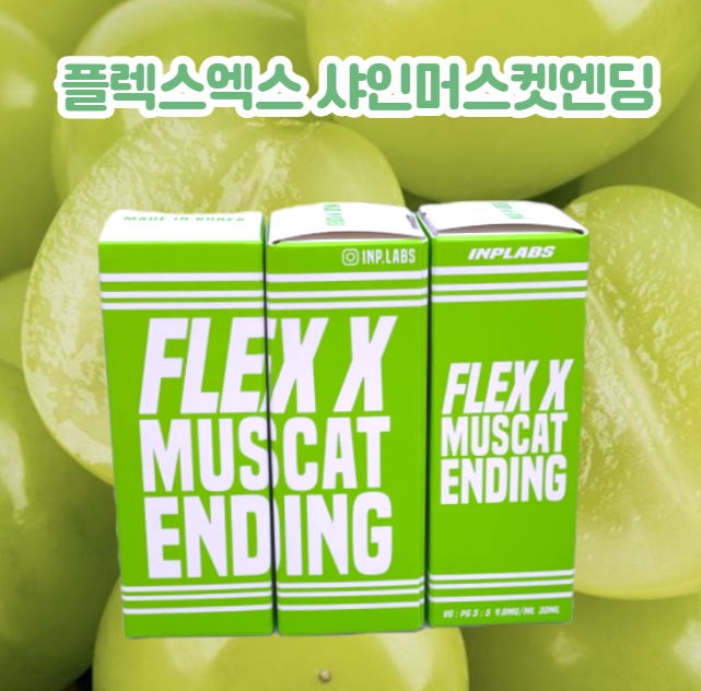  플렉스 엑스 샤인머스켓엔딩 신규액상출시!!