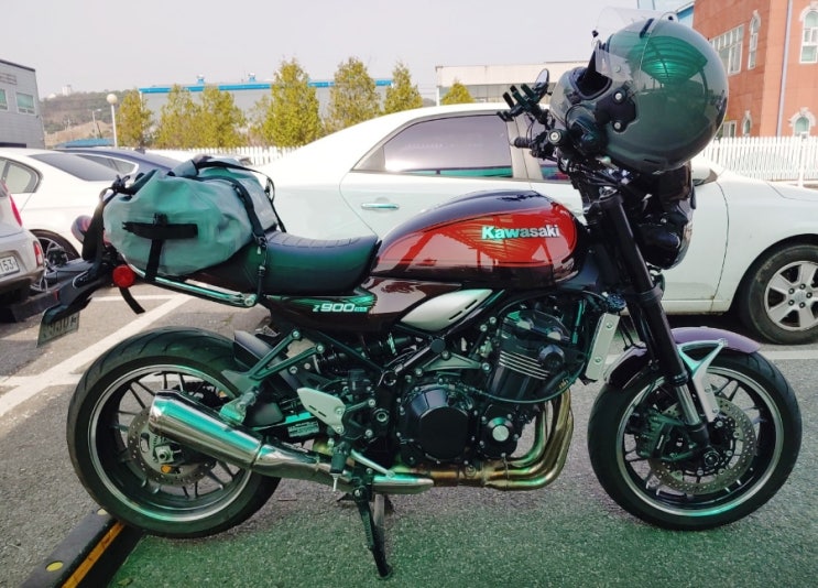  가와사키 클래식오토바이 Z900RS 시동과 배기음