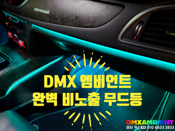 인천 엠비언트 순정형 실내 아크릴 무드등 튜닝 대표 브랜드 DMX!