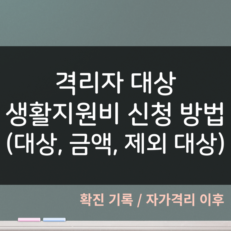 코로나 생활지원비 신청 방법, 대상, 금액에 대해 알아보자 (with 지급 제외 대상 확인)