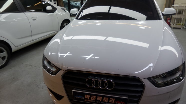  아우디 A4 파인뷰 LX5000 파워 블랙박스 설치 시공