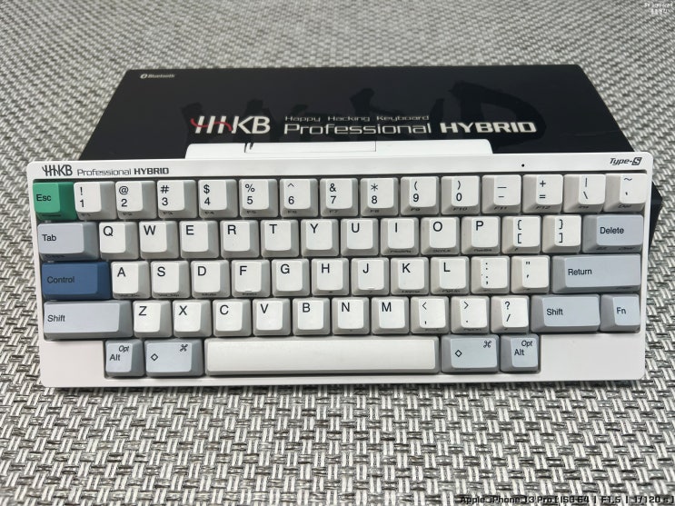  해피해킹 하이브리드 Type-S 무접점 키보드 (PD-KB800WS) 개봉기 리뷰 타건음 키캡 후기