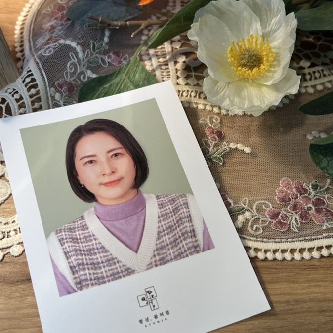  부천역 사진관 항상 봄처럼 스튜디오, 컬러 증명사진으로 젊어진 우리 엄마