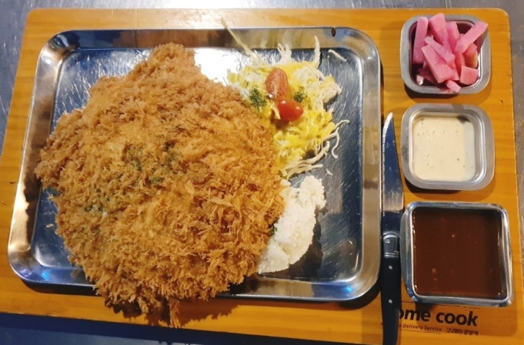  대구 대봉동 맛집 [코레아경양식] 자이언트 왕돈까스 오븐치즈스파게티 맛있어요
