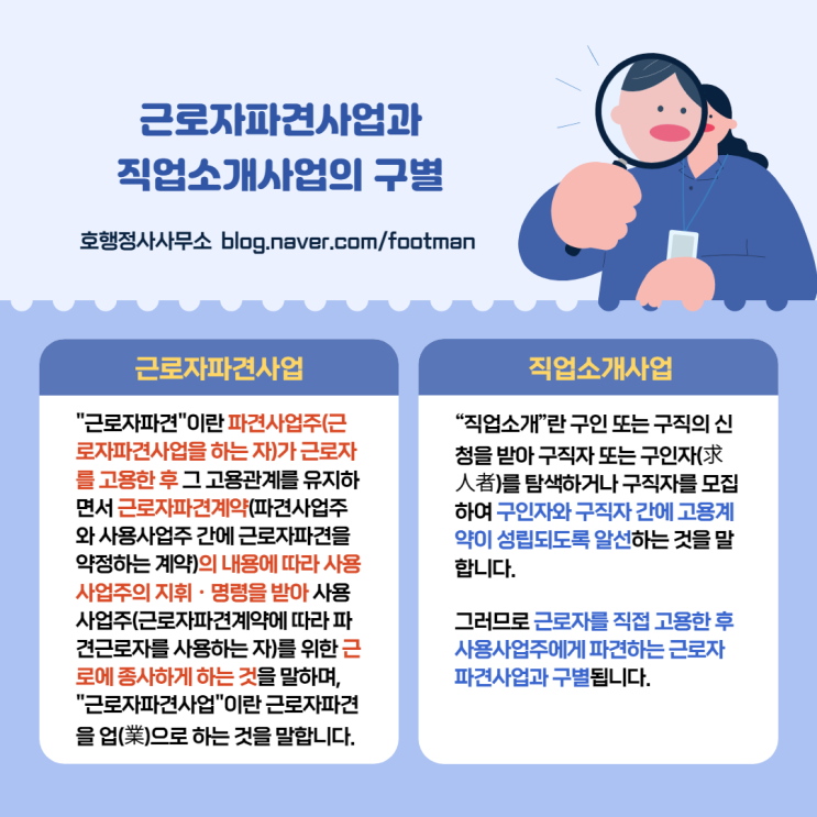 근로자파견사업과 직업소개사업, 도급의 구별 및 근로자파견 대상 업무