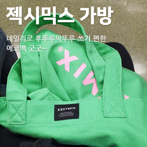젝시믹스 에코백 후기, 1만원대 가성비 대용량 가방추천