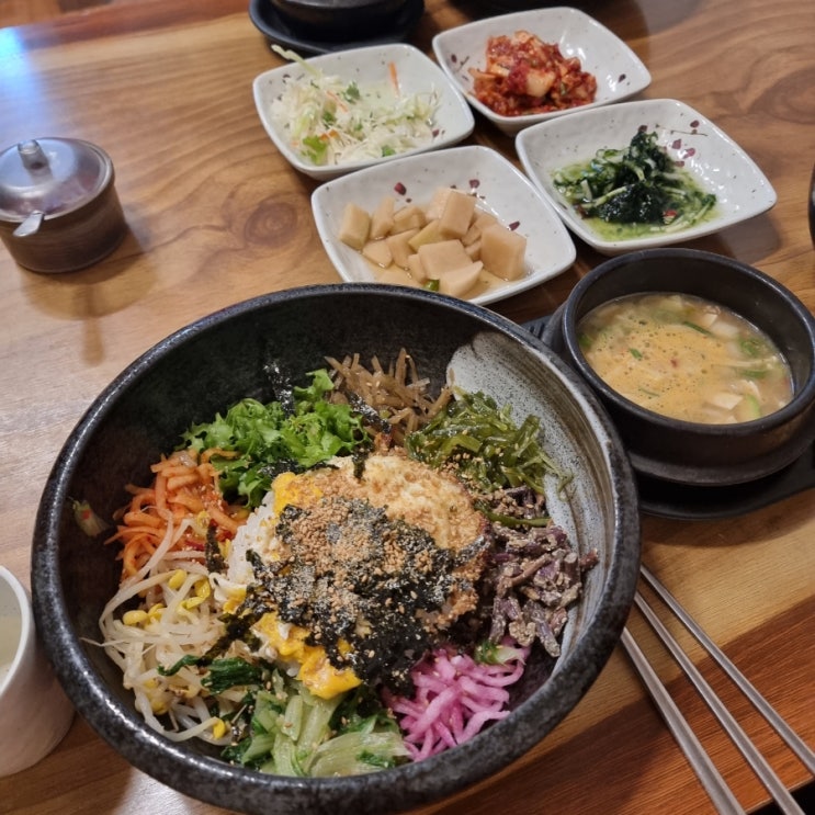 [김해흥동맛집] 꽃마실 비빔밥 수제비 칼국수 모임장소로도 탁월!!!!