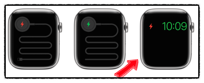 [애플워치 배터리 방전 후 충전 안됨 해결 방법..빨간번개]