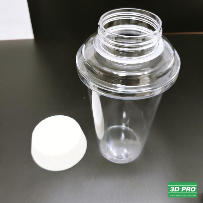 3D 프린팅으로 병 모양 시제품 투명 출력물 제작/ 대학생 졸업작품/3D프린터 출력물/SLA방식/ ABS Like 레진/투명/ 쓰리디프로 /3D프로/3DPRO