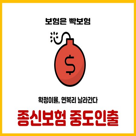  종신보험 중도인출, 연 복리 모두 날라간다.