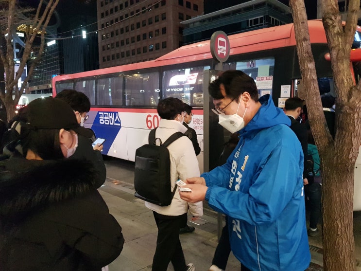  [22.04.06] 정명근 화성시장 예비후보, 강남역 방문 홍보