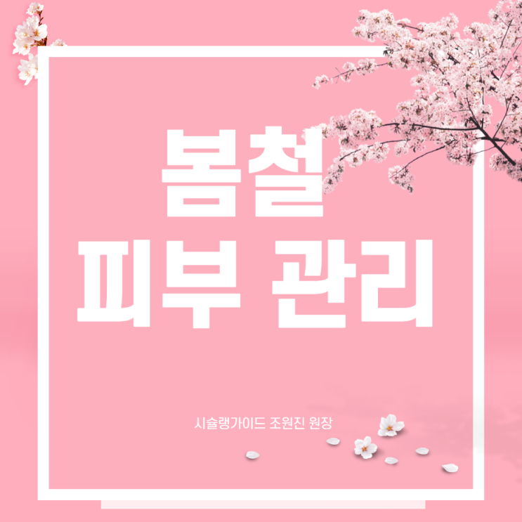 봄철 피부 관리에 관한 팁