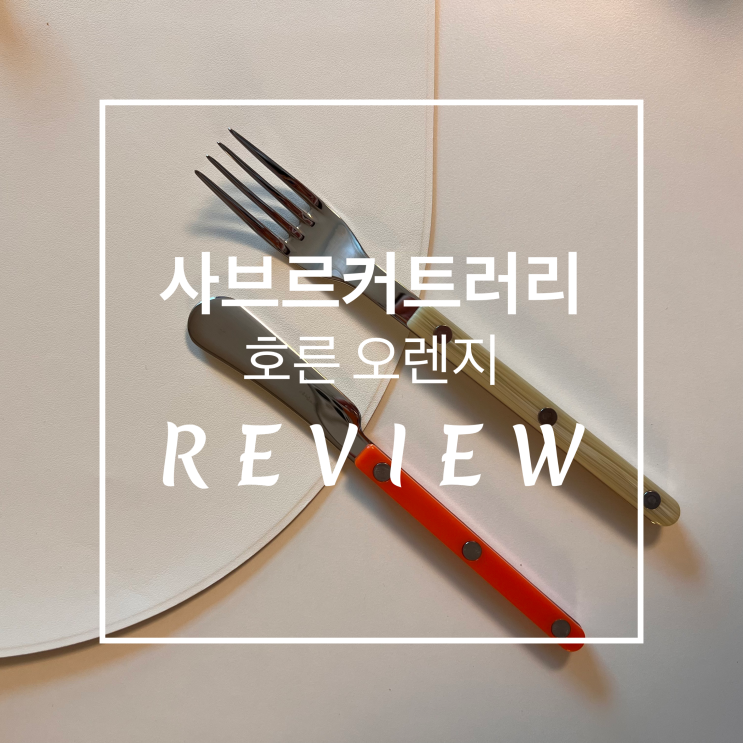  사브르 커트러리 호른 오렌지 내돈내산 후기