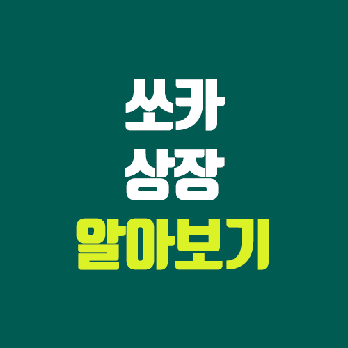 쏘카 상장 예비심사 승인 (코스피, 주관사, 장외가, 상장일, 지분)