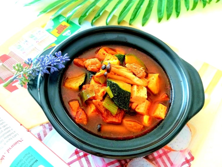  애호박 고추장찌개 만드는 법 백종원 고추장찌개 오늘 저녁 메뉴추천 얼큰한 국물요리 돼지고기 애호박찌개 만드는법