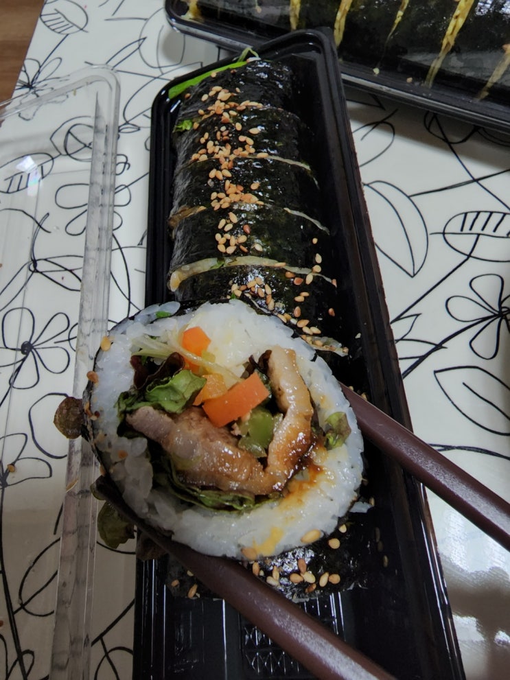  일품하우스 김밥앤 도시락 3종류 김밥 후기