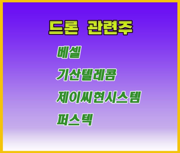 드론 관련주, 베셀 주가 추가 상승 가능성 드론 관련주, 베셀 주가 추가 상승 가능성