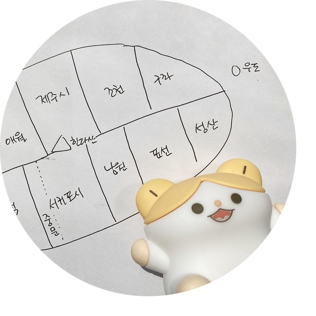  제주도 관광지도 차량용지도/뚜벅이/관광지순환버스 제대로 정리