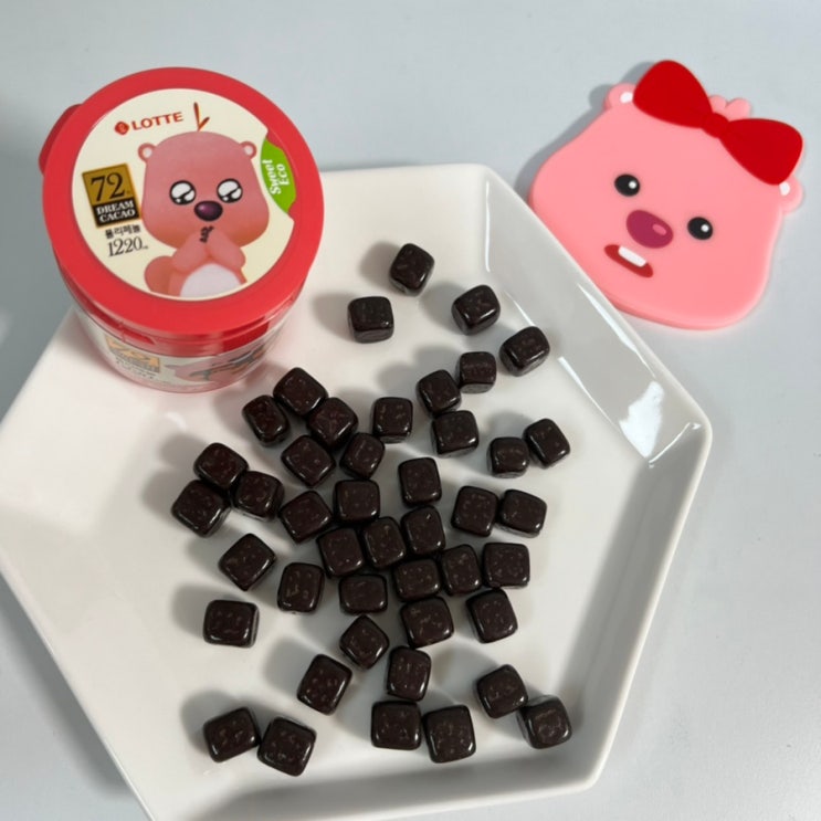 군침이 싹 도누 잔망 루피 초콜릿 + 티코스터