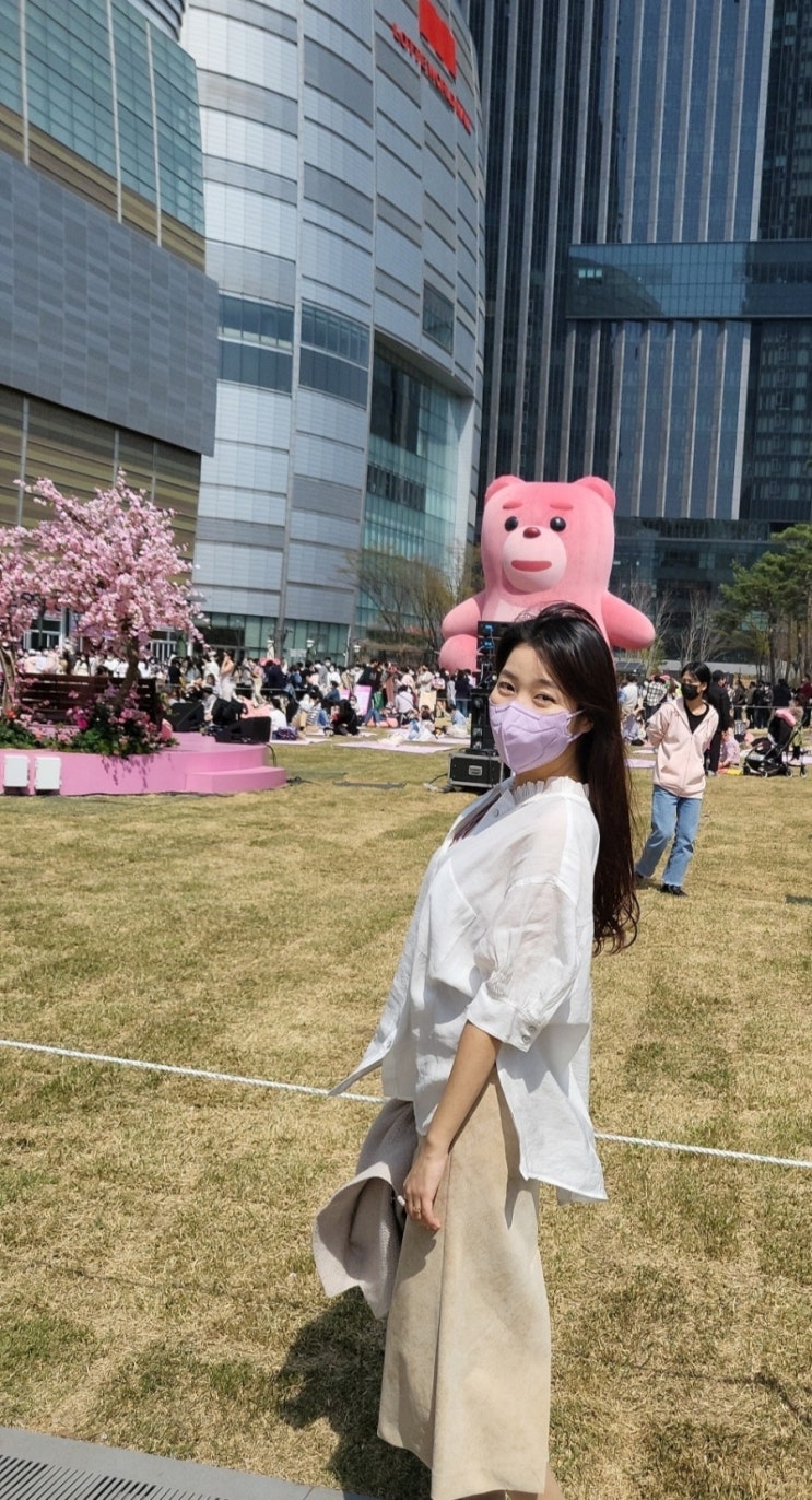  석촌호수 벚꽃축제 실패 ( 벨리곰 )