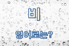  (영어 유의어) '비 / 비바람 / 강풍' - 영어로 어떻게?