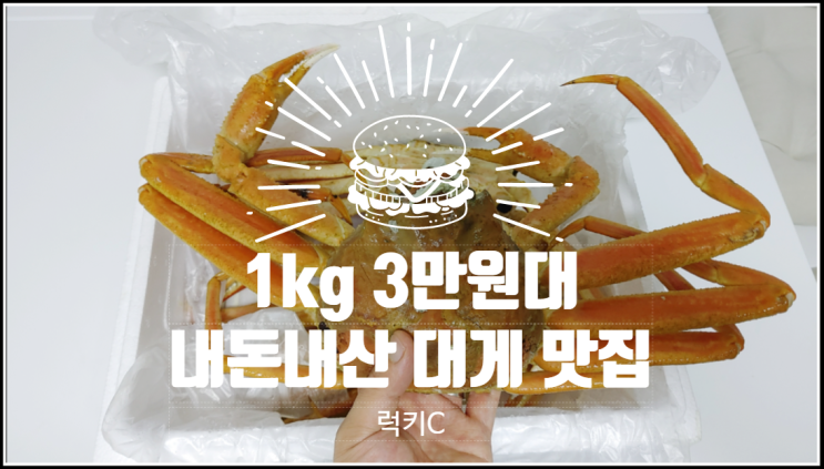  1kg 3만원대로 즐긴 내돈내산 대게파티