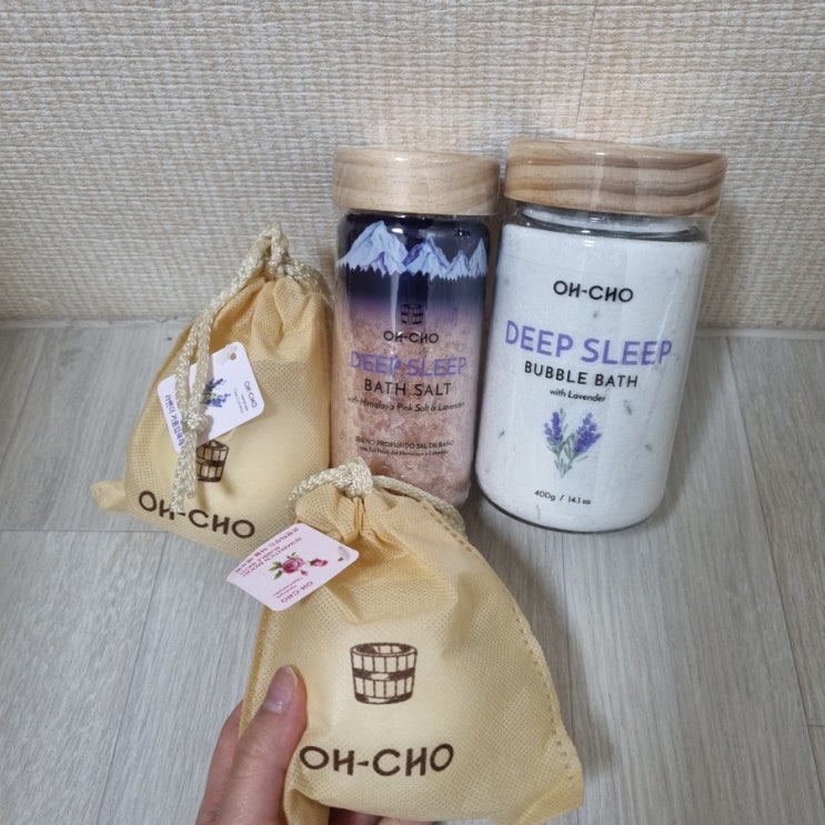  저자극  성분좋은 오초 딥슬립 히말라야 소금 배쓰솔트 배쓰밤 완죠니 힐링~