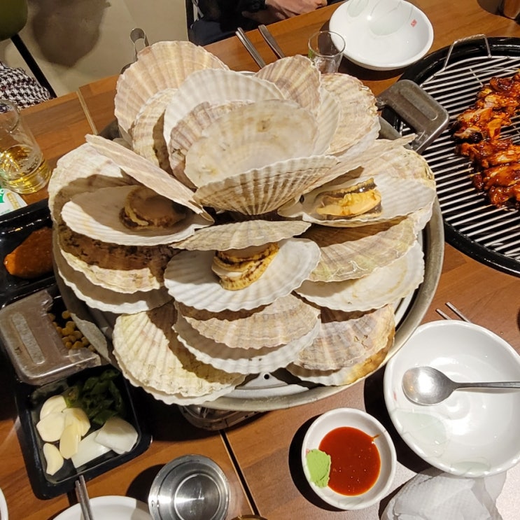  [망포역 맛집] 안주가 맛있는 술집 '갯벌스타일' 가리비찜 조개탕 숯불닭갈비 후기