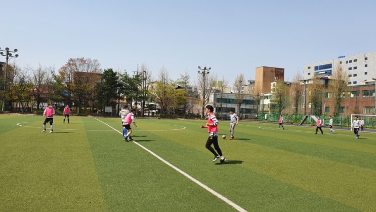 성남 조기축구클럽 중앙FC 4월 10일 운동
