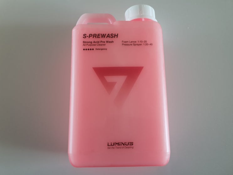  루미너스 s프리워시 산성  3ph 세차 사용후기