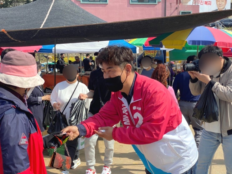  예비후보자의 하루, #포천5일장 #선단동_농가_못자리