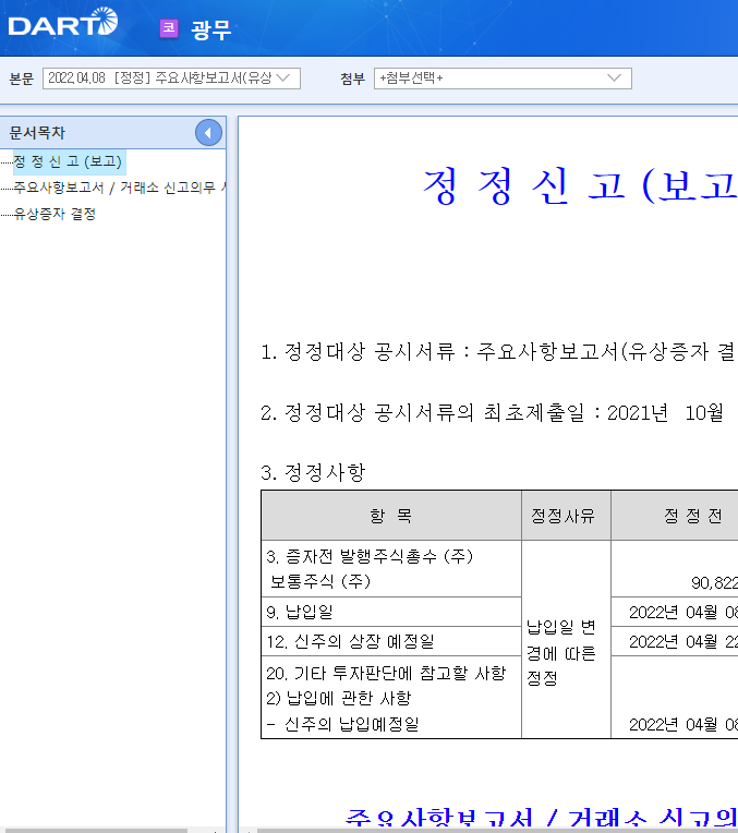 광무 / 주요사항보고서(유상증자결정) 광무 / 주요사항보고서(유상증자결정)