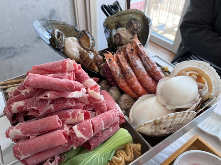  고기와 해물 한번에 맛보기! 강화필수맛집 "강화갯벌식당" 황제 해물샤브(사진맛집)