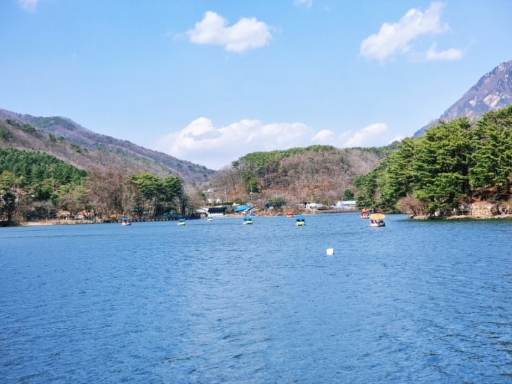  가족여행 포천 산정호수(오리배, 놀이공원)