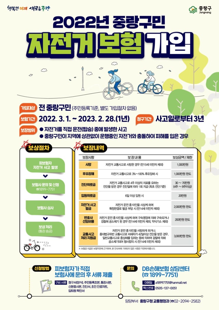  중랑구 자전거 코스 추천 : 중랑천 라이딩