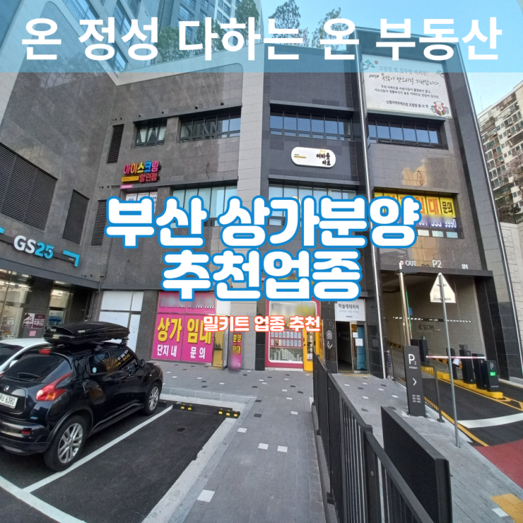  부산 상가 추천업종 / 사하 대단지 아파트 단지내 상가, 추천 받아 성공하세요^^