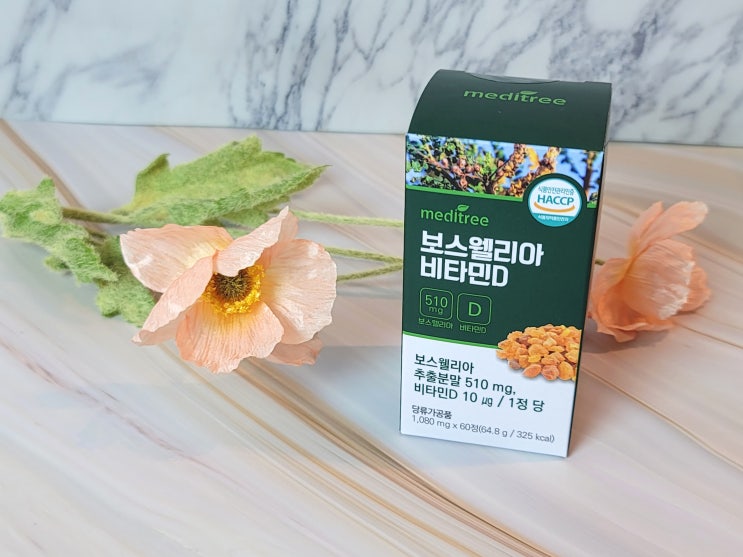  관절영양제 보스웰리아 비타민D 후기