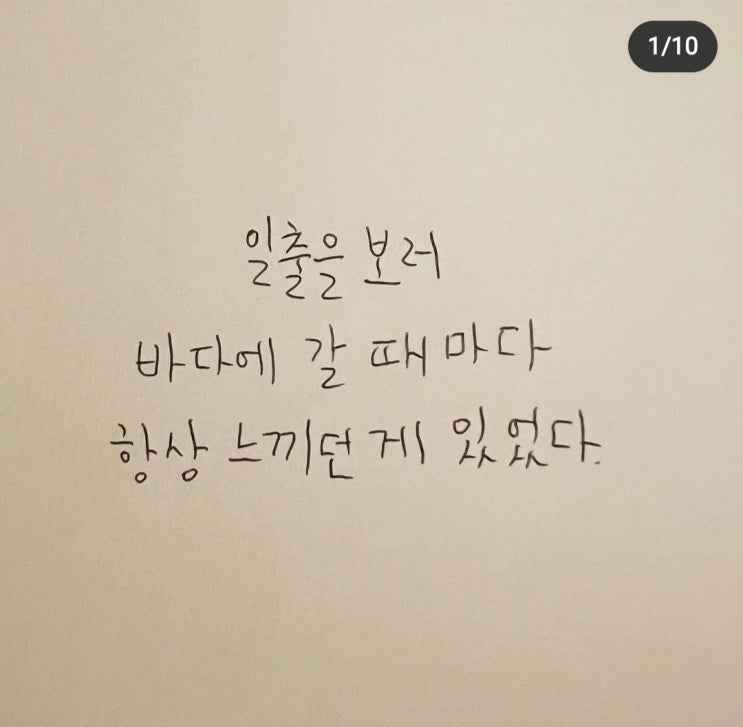  일출과 벚꽃 글귀