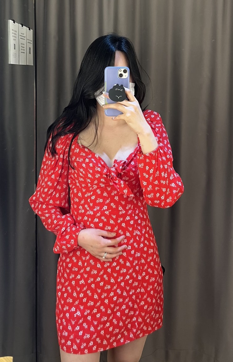  앤아더스토리즈 원피스랑 라일락 린넨 자켓 입어보기