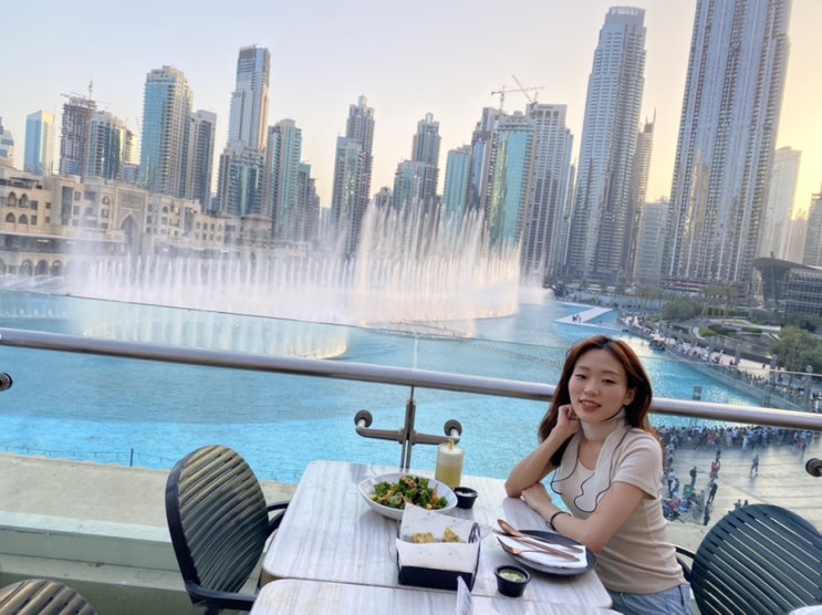 두바이몰 분수쇼 명당 Third Avenue 후기 :: 두바이몰 맛집 추천 리스트 공유해요 | Dubai 여자 혼자 여행 1일차