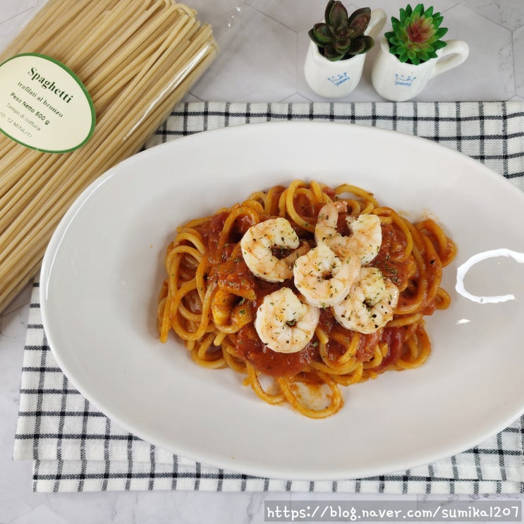 새우 토마토 스파게티 만들기, 수제 파이사넬라 파스타면 새우 토마토 스파게티 만들기, 수제 파이사넬라 파스타면