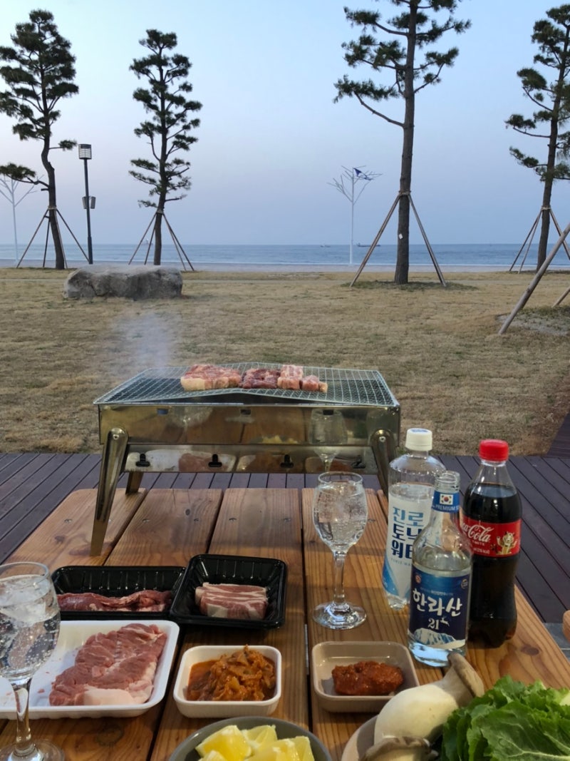 망상오토캠핑리조트 든바다 117호 2인실 바베큐 후기