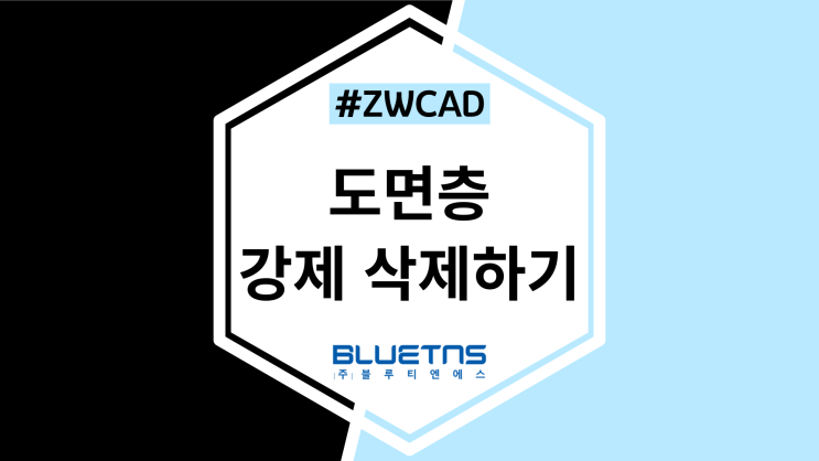  [ZWCAD] 지워지지 않는 도면층 강제 삭제하는 방법 / 오류 해결