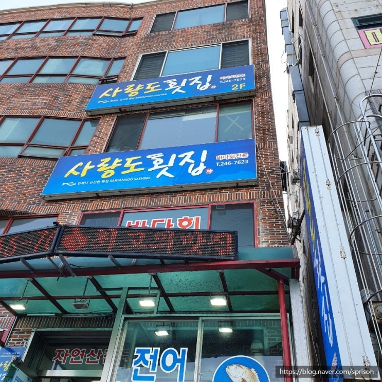  창원마산 댓거리 해운동 모임장소로 좋은 바다회,민물회 맛집[사량도횟집]