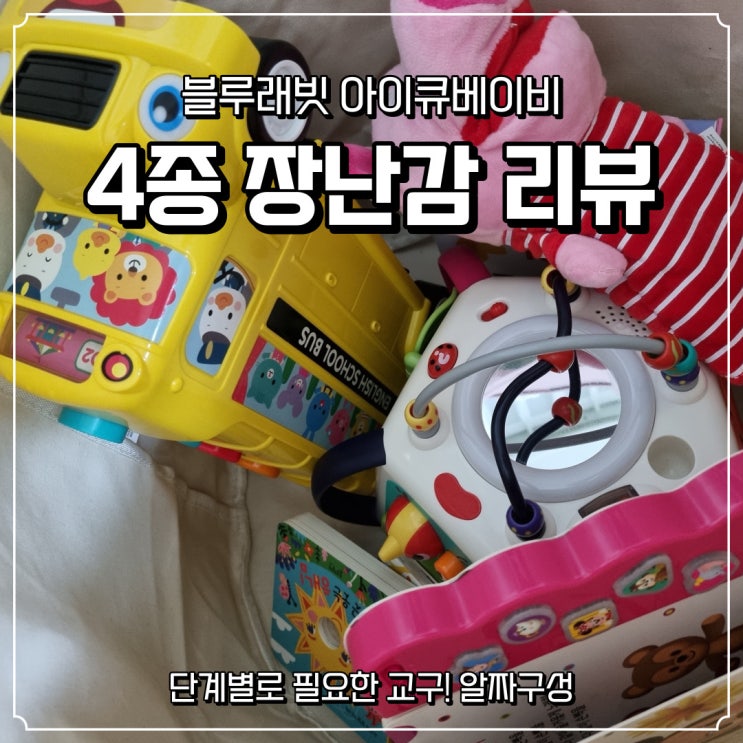  [블루래빗 아이큐베이비] 8개월 아기 장난감으로 좋은 4종 리뷰