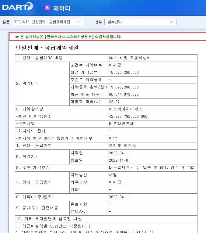 제이티 / 단일판매ㆍ공급계약체결